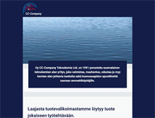 Tablet Screenshot of cc-company.fi